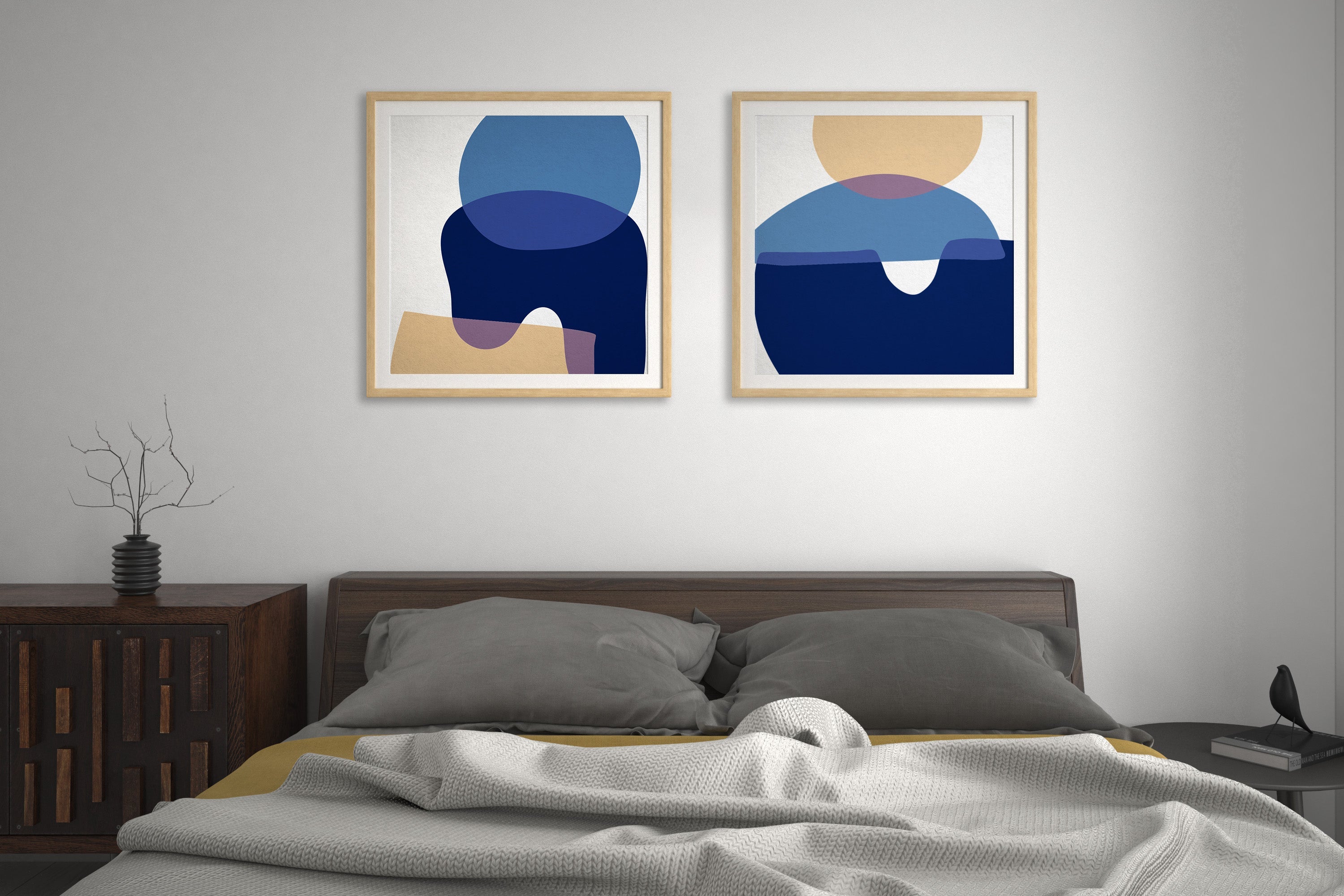 Abstract Wall Art for Bedrooms