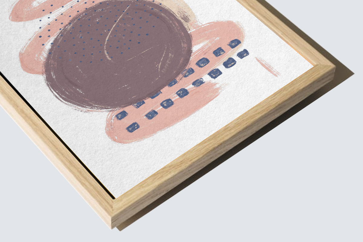 Sustainably sourced oak wood frame made to gallery grade standards.