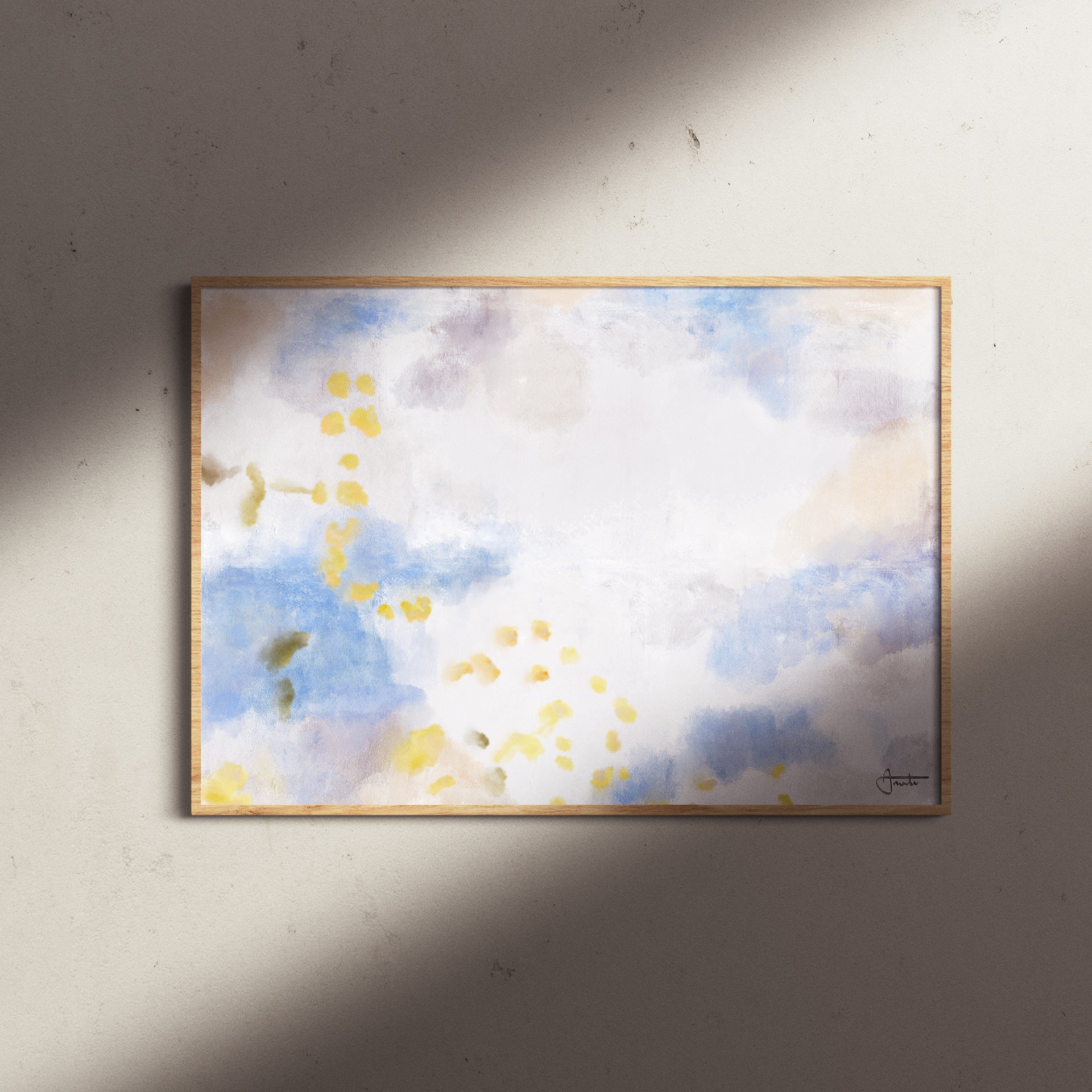 A Study in Gold framed modern abstract wall art print by Amadu Prints – a museum-quality framed artwork for contemporary interiors.