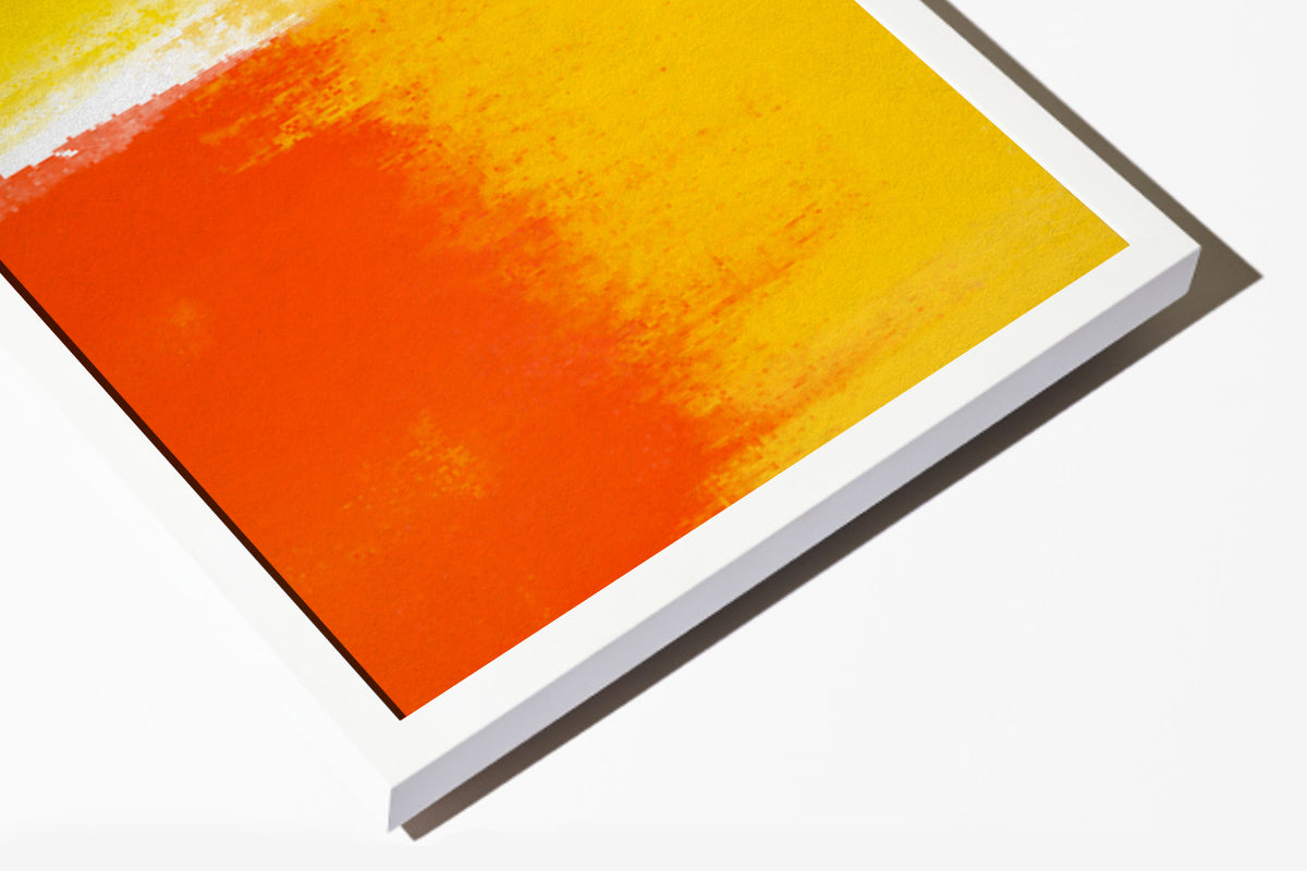 Handcrafted sustainably sourced white wood frame finished to museum quality standards.